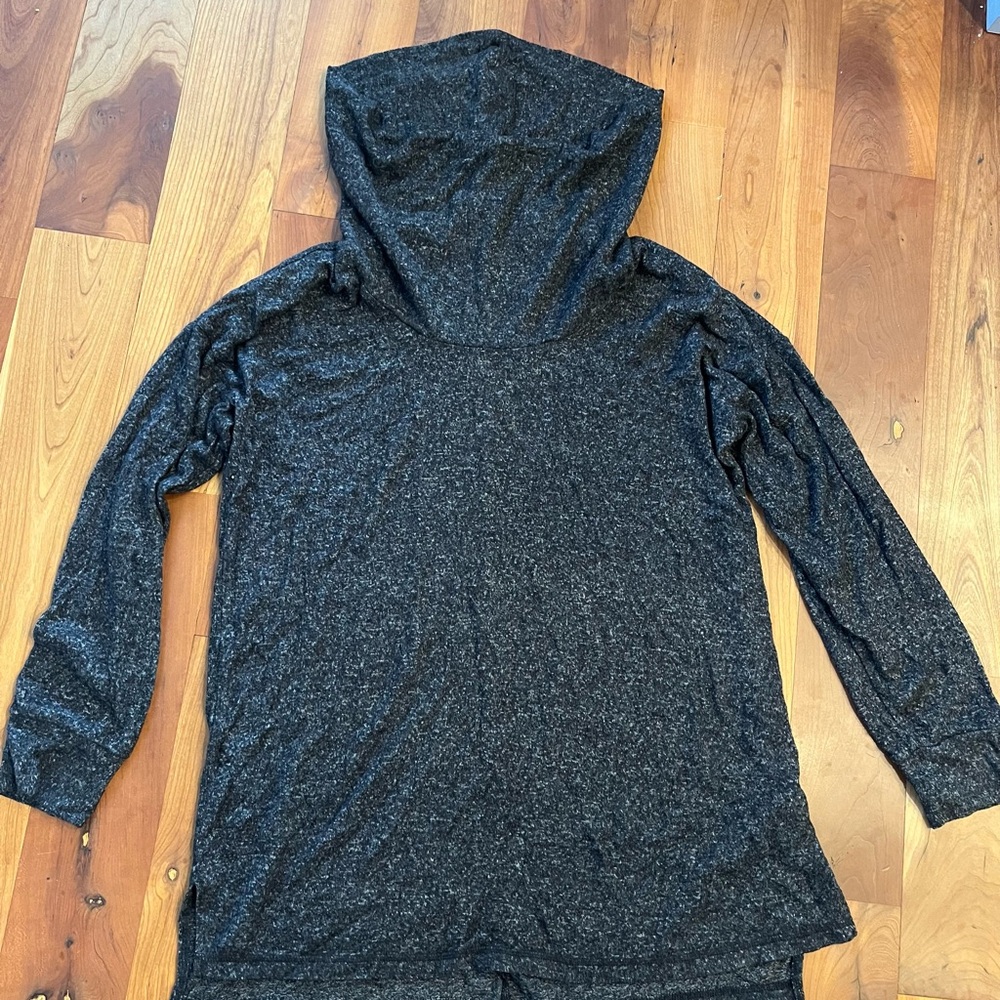 Motherhood Maternity Charcoal Hooded Maternity Sweater